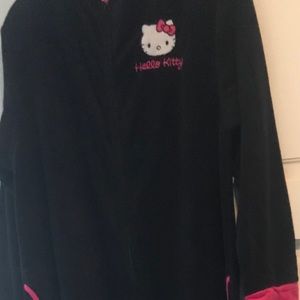 Hello Kitty sleeper onesies. Color; Pink/Black size Xl
